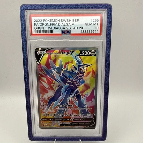 PSA 10 Origin Forme Dialga V Full Art Sword & Shield Black Star Promo #SWSH255