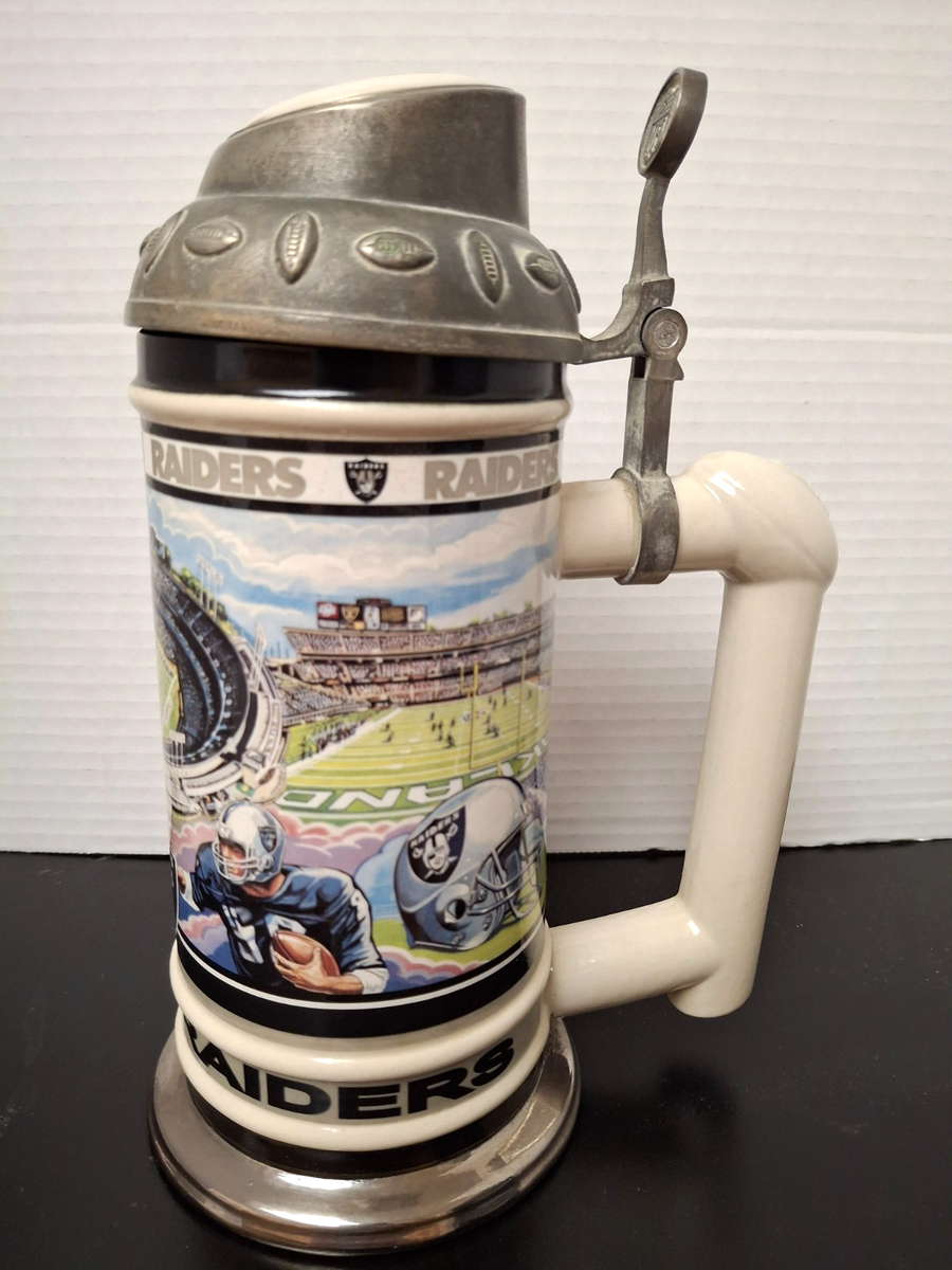 Danbury Mint NFL Football Oakland RAIDERS Collector Beer Stein
