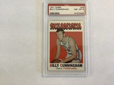 1971 TOPPS #79 BILLY CUNNINGHAM 76ERS HOF PSA 8