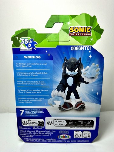 2026 JAKKS Sonic The Hedgehog 35th Anniversary 2,5 Zoll Figur: SONIC THE WEREHOG - Bild 3 von 3