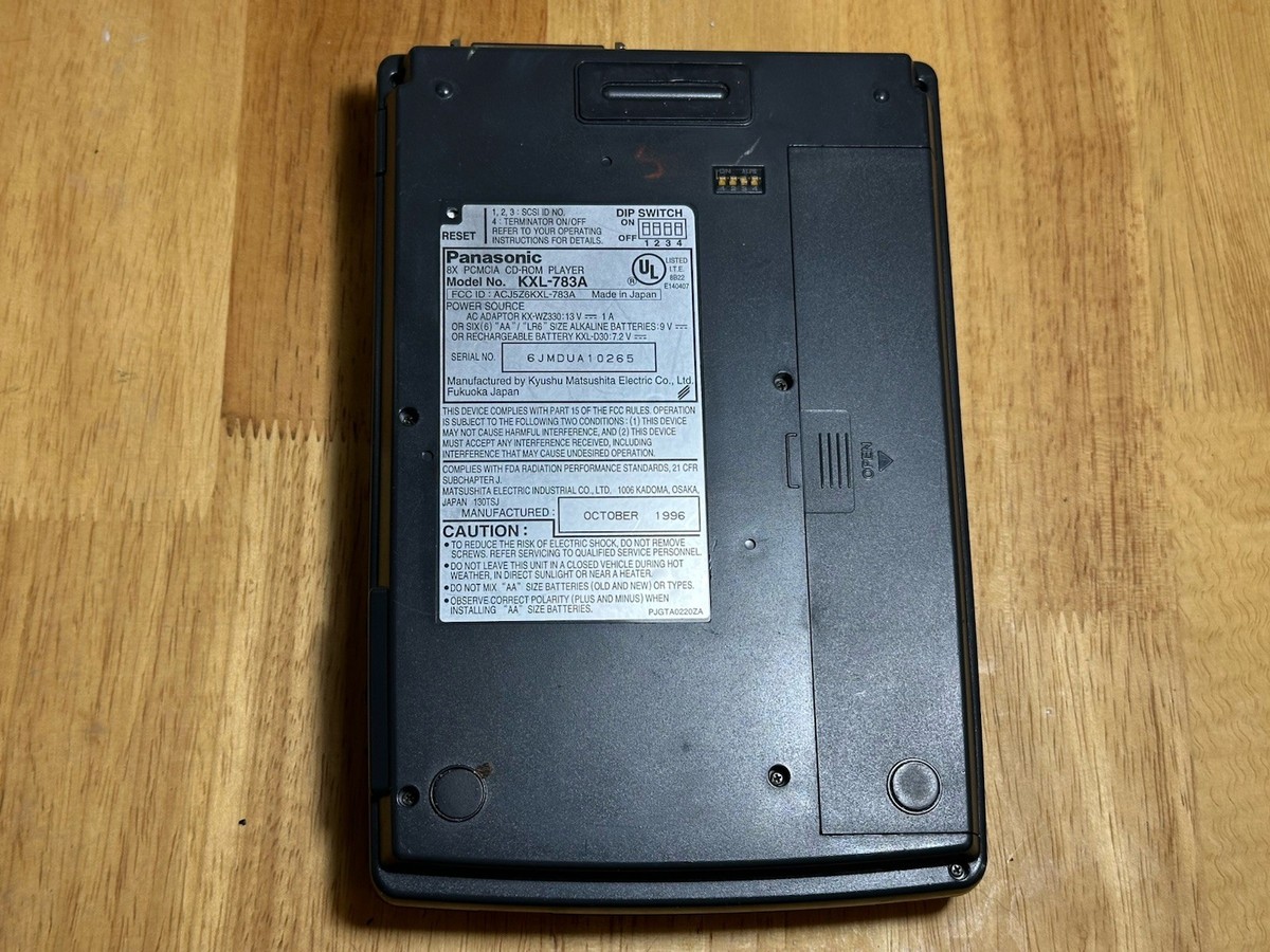 PANASONIC KXL-783A 8X PCMCIA PORTABLE CD-ROM CD-PLAYER | eBay