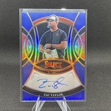 2025 Panini Select Football Zac Taylor #SP-ZTR Signatures Prizm Autograph /149