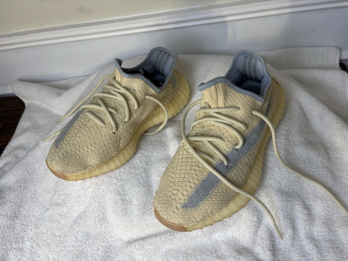 adidas Yeezy Boost 350 V2 Beige Gray Primeknit Low Top Sneaker Pre 