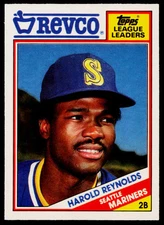 1988 Topps Revco League Leaders Harold Reynolds #19 Seattle Mariners