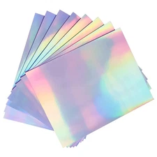 20 Sheets Holographic Sticker Paper A4 Size Vinyl Lamination Sticker Film