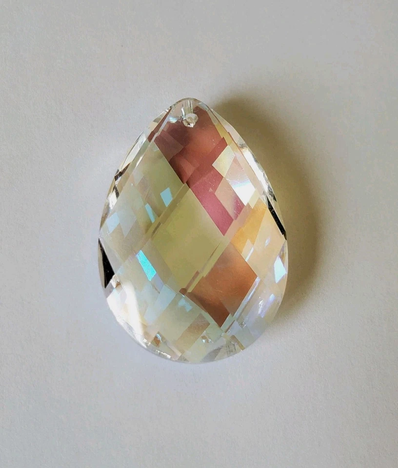 Swarovski 38 mm Azul AB Elegante Corte Almendra Colgante Prisma Atrapasol (1 pieza) Foto 4 de 4