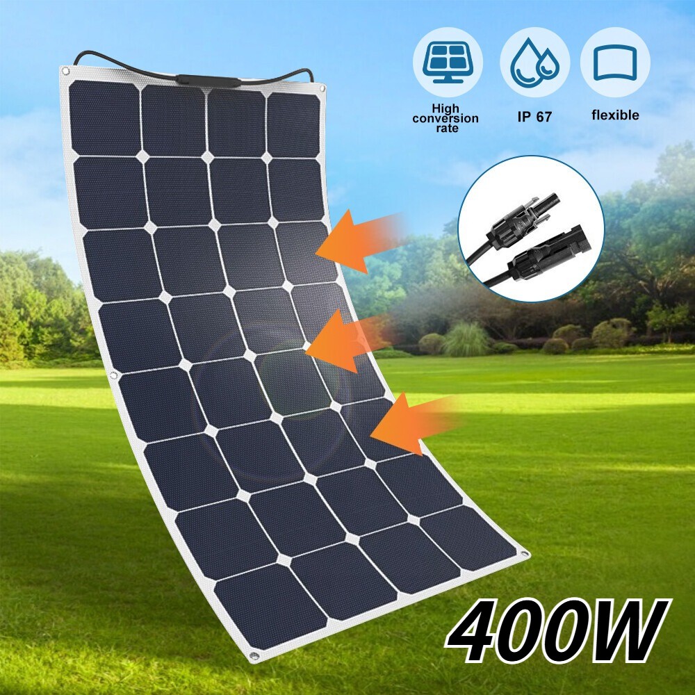 400W Flexible Solar Panel Mono 12V Portable Power Camping Ho