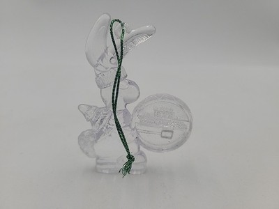 Vintage 1992 Clear Plastic Energizer Bunny Rabbit Christmas Ornament