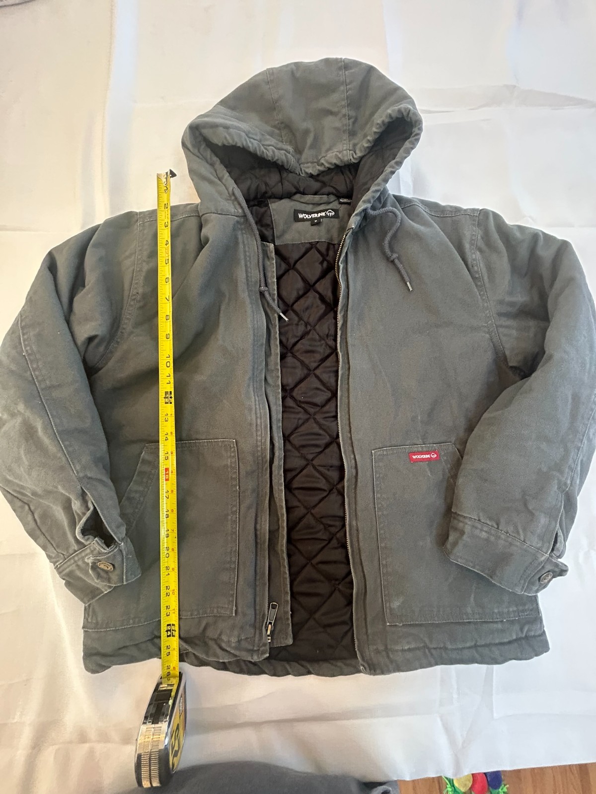 Wolverine Grayson Marron Fonce Men's Hooded Jacket COAT Size M