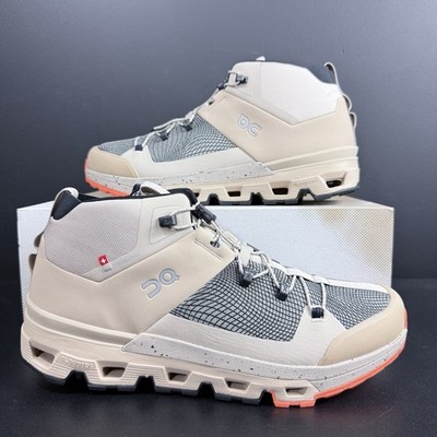 On Running Cloudtrax Men s Size 11.5 Sensa Sand Flame Hiking Mid Boot Shoes Tan