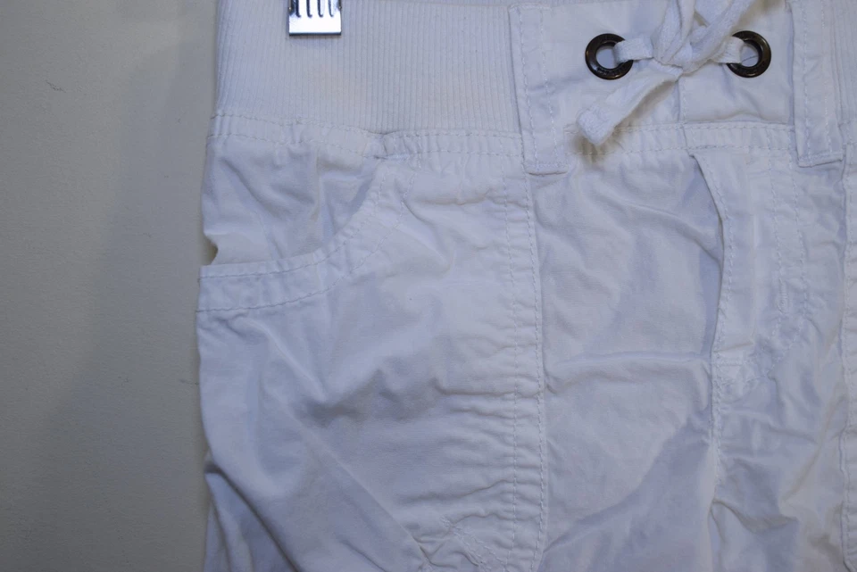 Pantalones capri de algodón ligeros blancos Place para niños NIÑAS 6X 7 pullon verano Foto 3 de 4