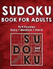 			Sudoku Books For Adults: 365 Days Of Sudoku Boo. Natty<|		