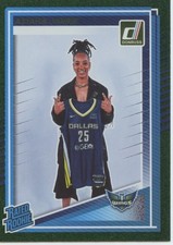 2025 Panini Donruss WNBA Green Shimmer Rated Rookie #95 Aziaha James