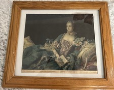 Vintage Framed Print Of Madame De Pompadour By Fran ois Boucher