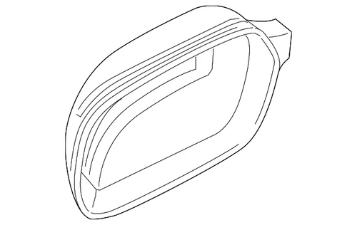 Genuine Audi Mirror Cover 8R0-857-528-A-GRU