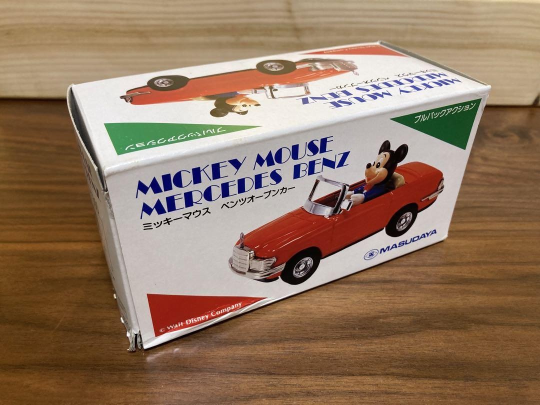 Masudaya Mickey Mouse Benz Open-Top Tin Toy Car — Made in Japan | eBay