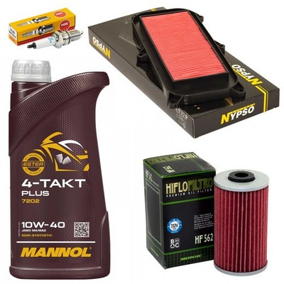 Wartung Set 1L Öl Ölfilter Luftfilter Zündkerze für Kymco Grand Dink 125 150 -11