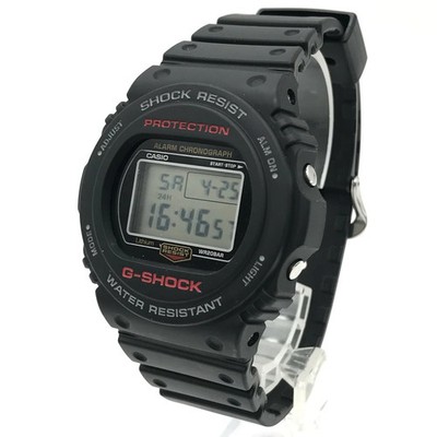 Used G SHOCK Digital Quartz Watch DW 5750E 1JF Black