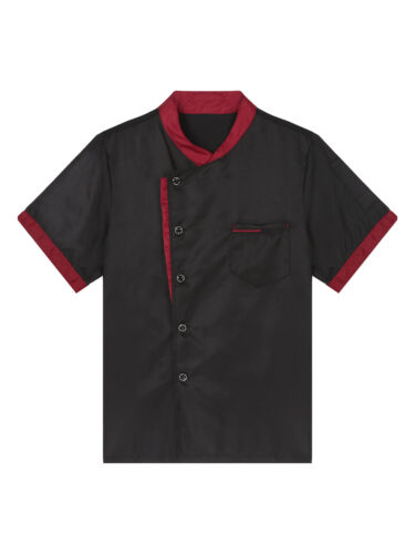 Herren Damen Koch Mantel Zweireiher Hemd Jacke Küche Kochen Uniform - Bild 20 von 33