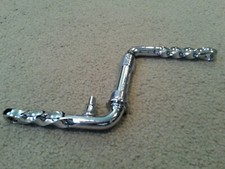 NEW CHROME TWISTED BICYCLE CRANK 4  1/2" CHROME BEACH CRUISER LOWRIDER BIKES