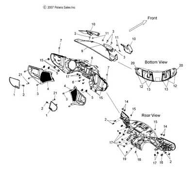 Victory Motorcycles GRILLSPEAKER MIP RH P2 5436296 New OEM