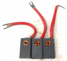 HELWIG CARBON BRUSH, EH 83, 2 1/4" X 1 1/4" X 5/8", LOT OF 3