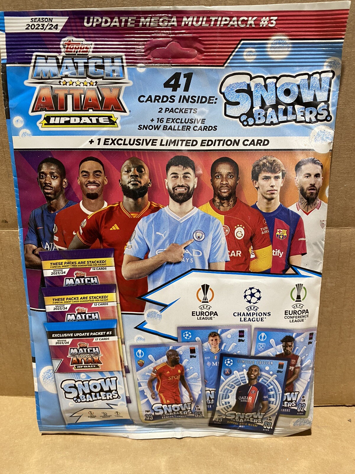 Topps Match Attax 2023/24 Trading Cards Mega Multipack Update #3 41 Cards Ltd