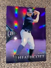 2014 BOWMAN PLATINUM CHROME PROSPECTS PURPLE REFRACTOR BPCP96 SLADE HEATHCOTT RC