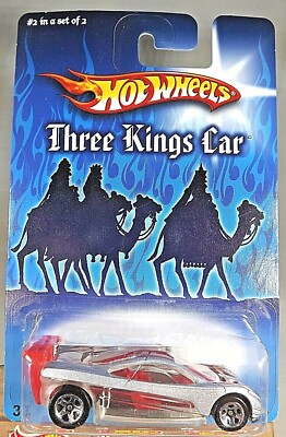2007 Hot Wheels Exclusive Three Kings Car 2/2 HW PROTOTYPE 12 Silver w/Chrome5Sp