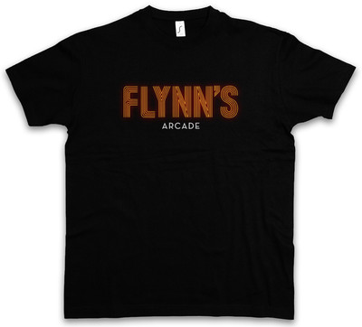 FLYNN`S ARCADE T-SHIRT - Tron Encom Games City Flynn International Computer