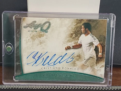 2015 Leaf Q Cristiano Ronaldo Silver Auto Signature! GOAT RARE!