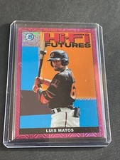 2022 Bowman Chrome LUIS MATOS Pink Fuchsia MOJO Refractor HI-FI FUTURES /199