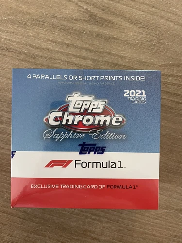 2021 Topps Formula 1 F1 Chrome Sapphire Hobby Box - Brand New Factory Sealed