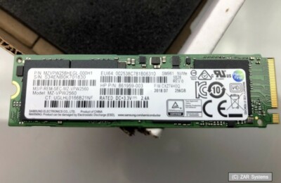 256GB HP N2N00AAZ Turbo Drive G2 SSD M.2 PCI-E 3.0 x4 für Workstation Z440, NEUW