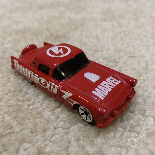 Marvel Heroes Thunderbolts Red Diecast Toy Car 1956 Ford Thunderbird 2003 Maisto - Imagen 8 de 11