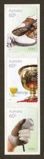 Australia Scott# 3572b, 2011 Presidents Cup Golf Tournament, Strip/3, VF/XF  MNH