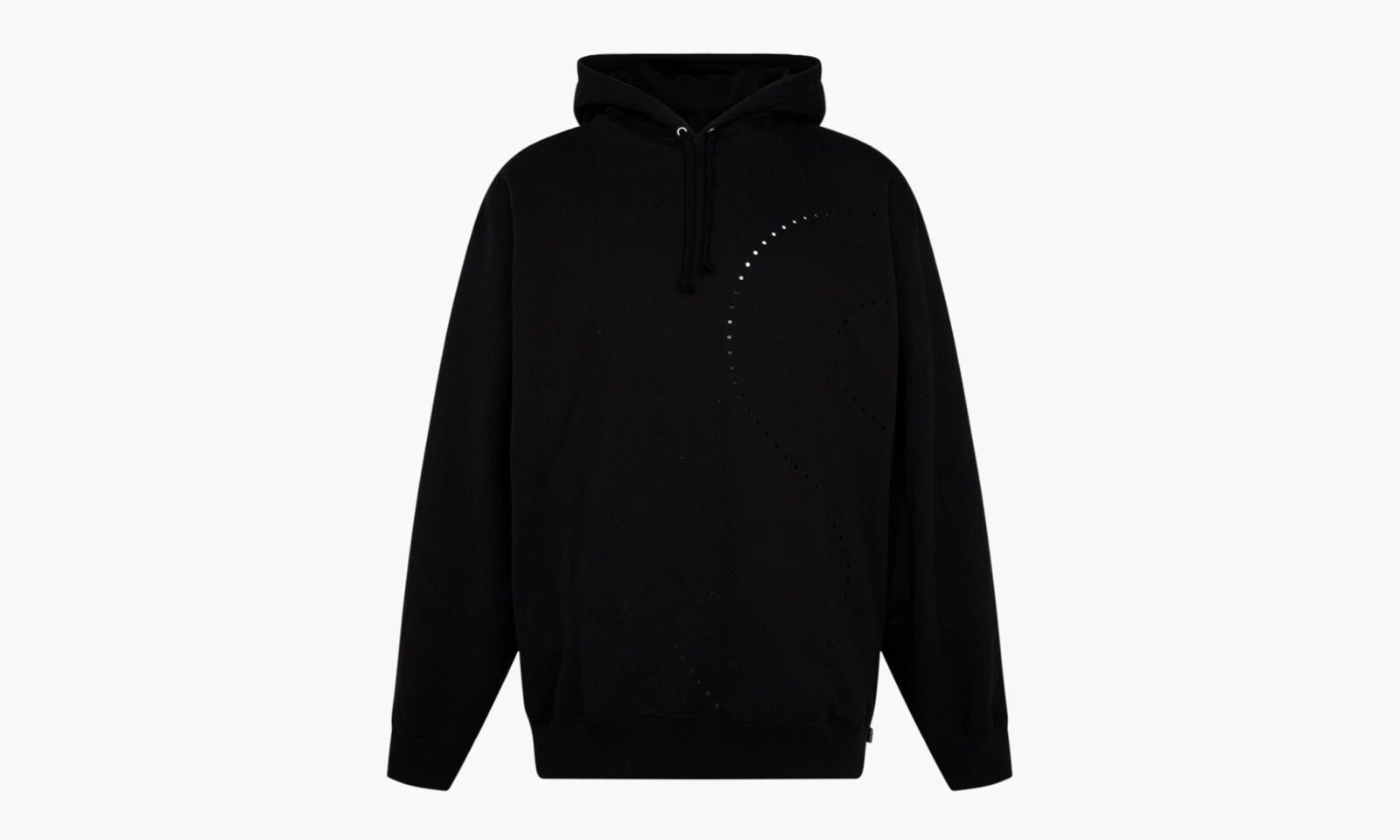 Sweat à capuche Supreme Laser Cut logo S noir XL neuf avec étiquette
