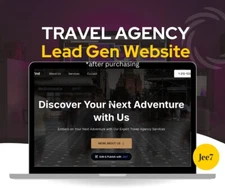 Travel agency Lead Gen Website -  Website Hosting Included.