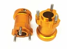Heavy Duty Go Kart Rear Wheel Hub Pair Billet CNC Gold 40mm Axle &8mm Key