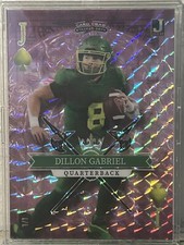 Dillon Gabriel Oregon Ducks 2023 Wild Card Jack Of Spades Purple #d 1/1