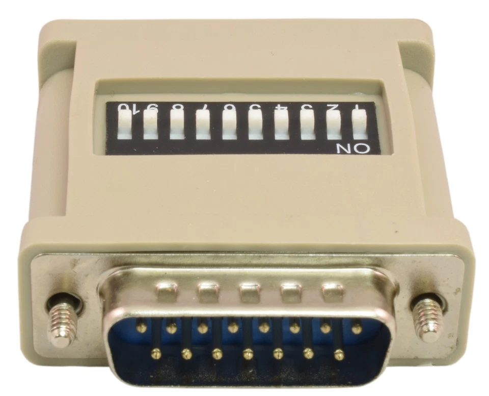 PTC Beige MAC to VGA Adapter with 10 DIP Switches (DB15 Male to HD15 Female) - Image 3 of 3