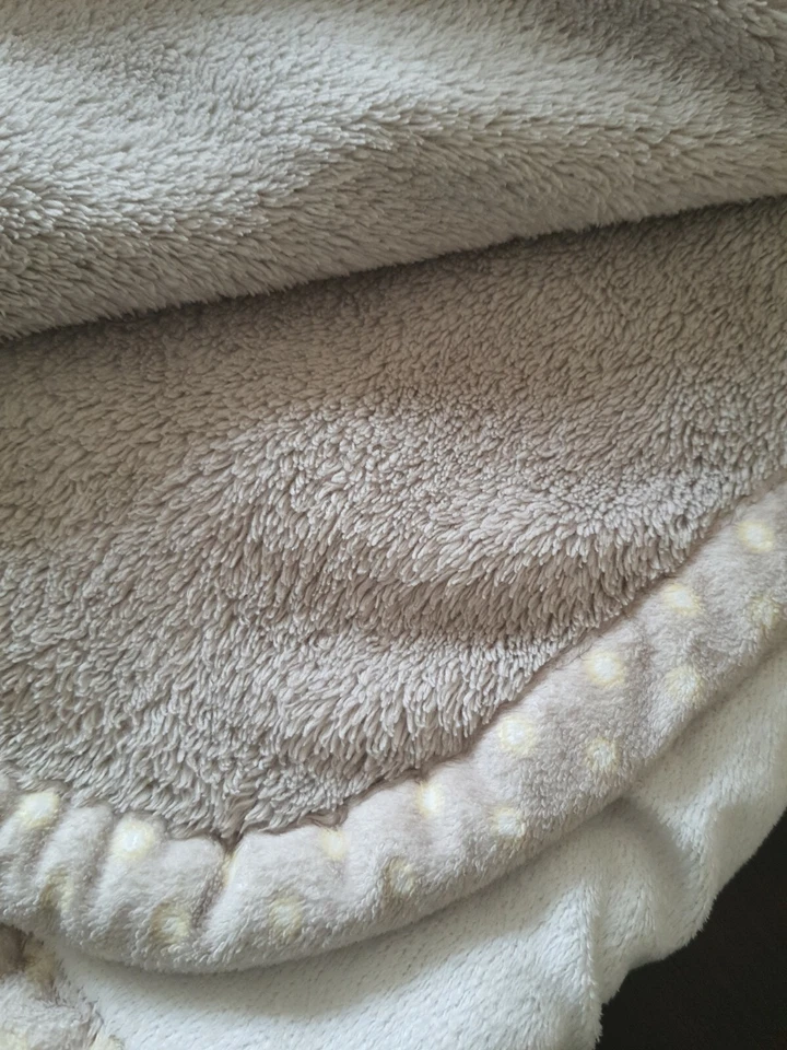 Blankets Beyond Polka Dot Trim Rocking Horse Security Blanket Baby Boy Lovey 30" - Image 3 of 4