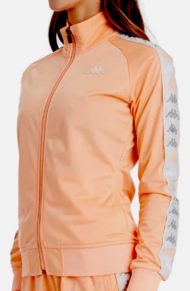 KAPPA Womens 222 Banda Wanniston 2 Track Jacket-Full Zip-Peach