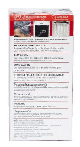 NUOVO Just for Men Shampoo-In Colore Capelli Colorante Uomo # Naturale Real Black - Foto 4 di 9