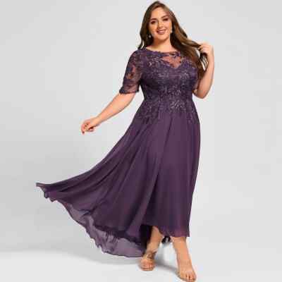 Plus Size Mother Of the Bride Dresses Weddings Applique A-line
