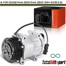 1x AC Compressor w/ Clutch for Dodge Ram 2500 Ram 3500 1994-2005 L6 5.9L DIESEL