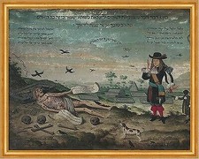Quadro Vanitas, Amsterdam Benjamin Senior Godines Tod Skelett Grab B A2 00826