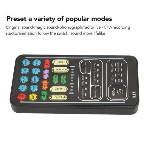 Portable 8-Mode Audio Effect Mobile Voice Changer Bluetooth Handheld Sound Card - Picture 7 of 12