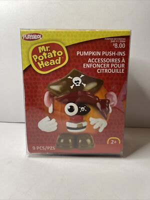 Halloween Mr Potato Head Pumpkin Push In Pirate Costume 9 Parts NIB