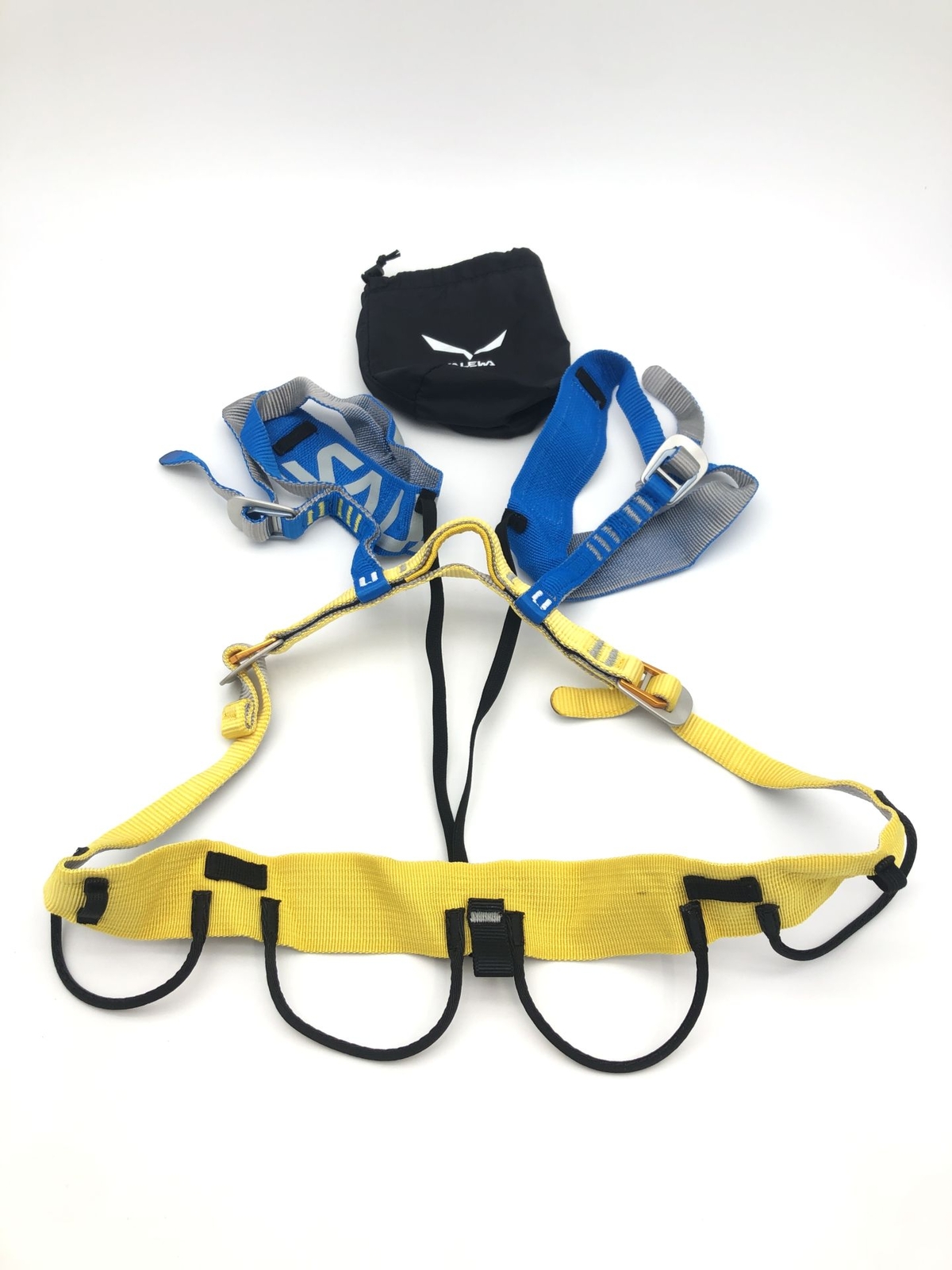 Cinturón de escalada Salewa Ortles verde S/M - ligero, compacto, esquí de montaña